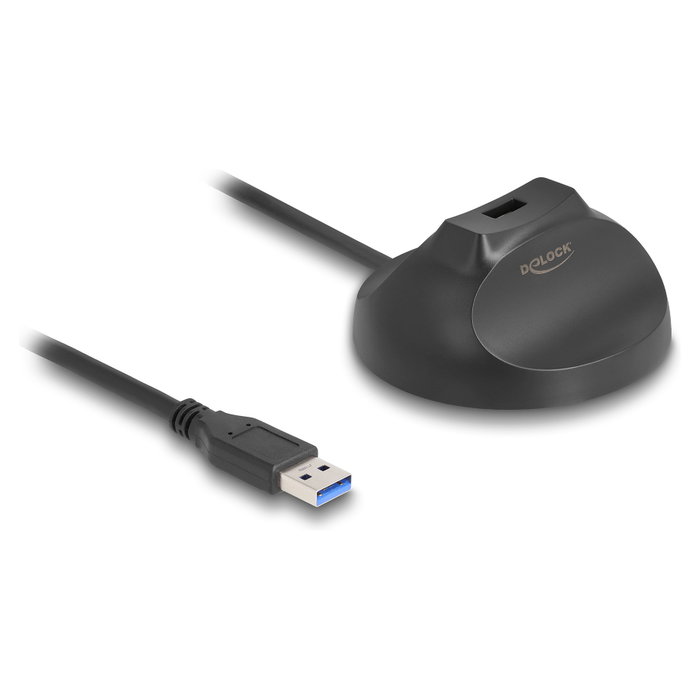 DeLOCK Cable de acoplamiento USB tipo A con base magnética 5 Gbps 1,2 m Negro DeLOCK Cable de acoplamiento USB tipo A con base magnética 5 Gbps 1,2 m Negro