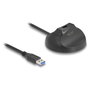 DeLOCK Cable de acoplamiento USB tipo A con base magnética 5 Gbps 1,2 m Negro