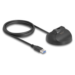 DeLOCK Cable de acoplamiento USB tipo A con base magnética 5 Gbps 1,2 m Negro