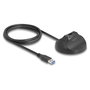 DeLOCK Cable de acoplamiento USB tipo A con base magnética 5 Gbps 1,2 m Negro