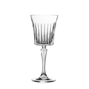 RCR Timeless Copa Mesa de Cristal, 30 cl, 20.9 cm de Alto, Diámetro 8.9 cm, Borde Grueso (Set de 6)