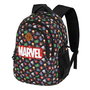 Karactermania Mochila AVENGERS Run. Plus Fan Chibi 44x34x21 cm, Gran Capacidad, 3 Compartimentos, Puerto USB
