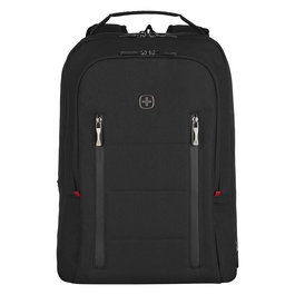 Wenger SwissGear City Traveler Carry-On Mochila de Viaje de 16 Pulgadas (40,6 cm) para Portatil con Bolsillo para Tableta de 12 Pulgadas, Negro