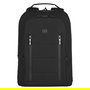 Wenger City Traveler Mochila para portátil de 16 pulgadas con bolsillo para tableta de 12 pulgadas, Negro