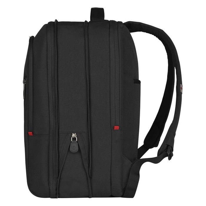 Wenger City Traveler Mochila para portátil de 16 pulgadas con bolsillo para tableta de 12 pulgadas, Negro