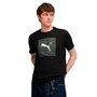 Camiseta de Manga Corta Hombre Puma Graphic Box Negro 9-10 Años