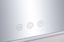 DKD Home Decor Espejo LED de Tocador con Luz de 3 Colores y Control Táctil Blanco