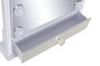 DKD Home Decor Espejo LED de Tocador con Luz de 3 Colores y Control Táctil Blanco