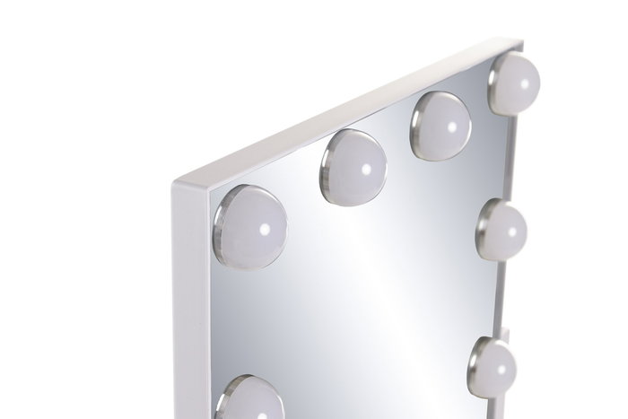 DKD Home Decor Espejo LED de Tocador con Luz de 3 Colores y Control Táctil Blanco DKD Home Decor Espejo LED de Tocador con Luz de 3 Colores y Control Táctil Blanco