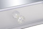 DKD Home Decor Espejo LED de Tocador con Luz de 3 Colores y Control Táctil Blanco