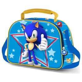 KARACTERMANIA Bolsa Portameriendas 3D Star Sonic the Hedgehog 25,5x20x10cm