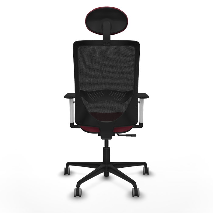 PIQUERAS Y CRESPO Silla de oficina Zulema con mecanismo Sincro, Granate y Negro PIQUERAS Y CRESPO Silla de oficina Zulema con mecanismo Sincro, Granate y Negro