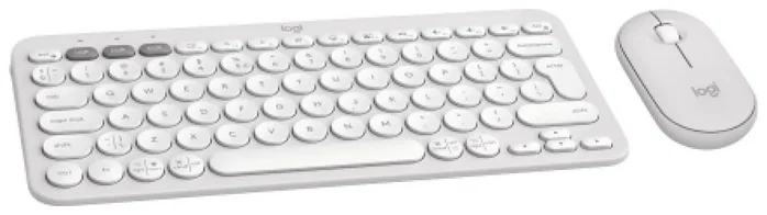 Logitech Pebble 2 Combo Blanco Teclado y Ratón Inalámbricos Bluetooth USB Disposición Polaca