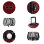 Zoozie Bags 5882 Maleta de Cabina Rojo Claret, ABS, Ruedas 360°, Cerradura Codificada, 56x34x26cm, 37L