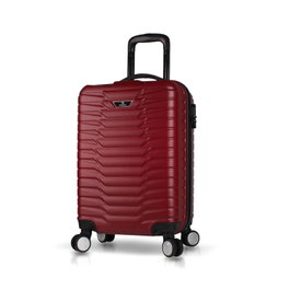 Zoozie Bags 5882 Maleta de Cabina Rojo Claret, ABS, Ruedas 360°, Cerradura Codificada, 56x34x26cm, 37L