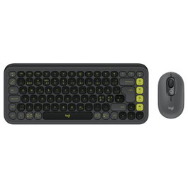 Logitech 920-013266 POP ICON COMBO Teclado y Ratón Inalámbricos Bluetooth QZERTY Nórdico Grafito