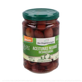 Demeter Aceitunas Negras Deshuesadas 280Gr Bio Organica Italia