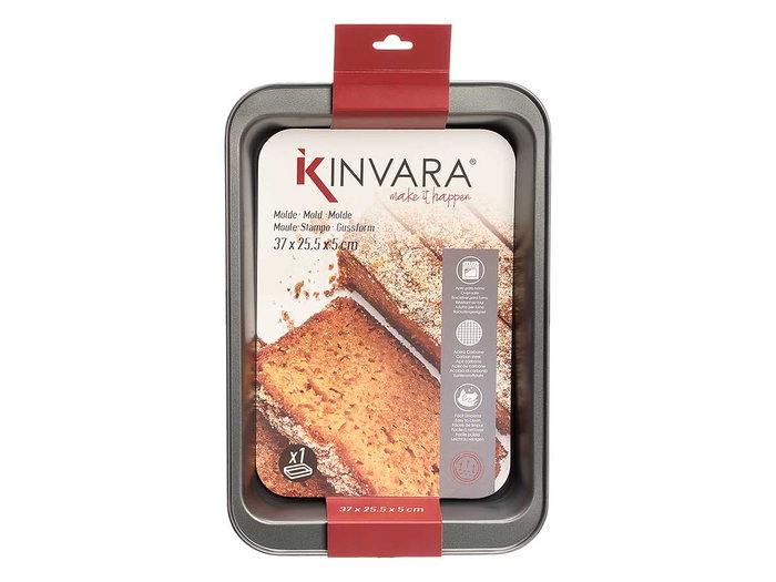 KINVARA Molde Rectangular Acero Gris KINVARA Molde Rectangular Acero Gris