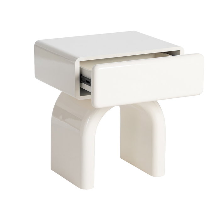 Mesita Lacado Crema Dm Dormitorio 50 X 40 X 57 cm