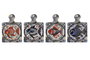 DKD Home Decor Salvamantel Atlantico Multicolor Dolomita (12 Unidades) 19 x 1 x 14 cm