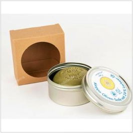 SAVON DU MIDI Jabón en Pastilla Alepo 24%+Laurel+Caja Metálica