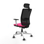 PIQUERAS Y CRESPO Silla de oficina Haches Rosa con mecanismo Sincro/Traslack