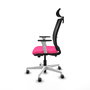 PIQUERAS Y CRESPO Silla de oficina Haches Rosa con mecanismo Sincro/Traslack