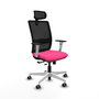 PIQUERAS Y CRESPO Silla de oficina Haches Rosa con mecanismo Sincro/Traslack