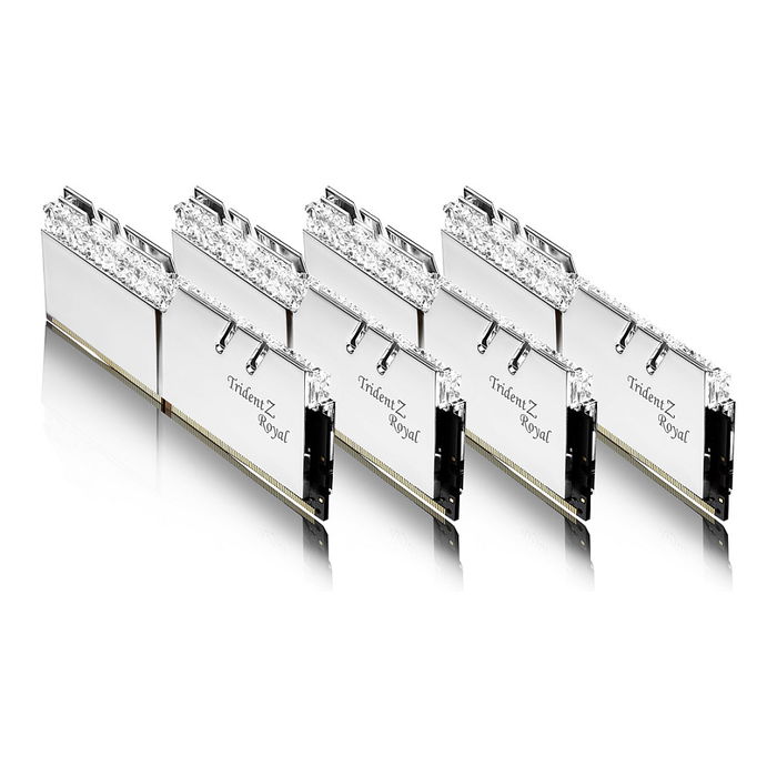 G.Skill F4-3600C16Q-64GTRSC Kit Quad DDR4 64 GB 3600 MHz CL16 Trident Z Royal (4x 16 GB) para PC/Servidor con Intel XMP 2.0 Plata