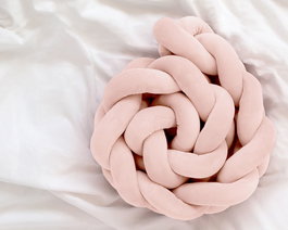 KioKids Trenza Decorativa Rosa para Cuna Protector Acolchado Bebé +0 Meses