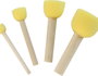 Kreul Set de 4 pinceles de espuma sintética redondos