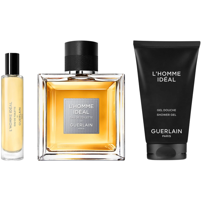 Set Guerlain: L'Homme Ideal, Eau De Toilette, For Men, 100 ml + L'Homme Ideal, Eau De Toilette, For Men, 10 ml + L'Homme Ideal, Hydrating, Shower Gel, All Skin Types, 75 ml