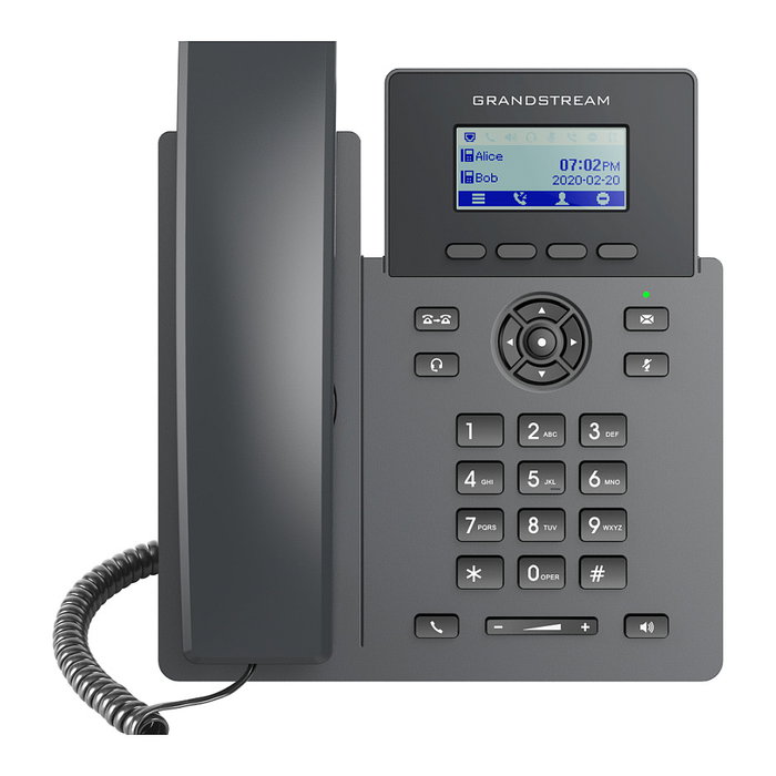 Grandstream GRP-2601P Teléfono IP PoE Carrier-Grade para Cisco, Negro