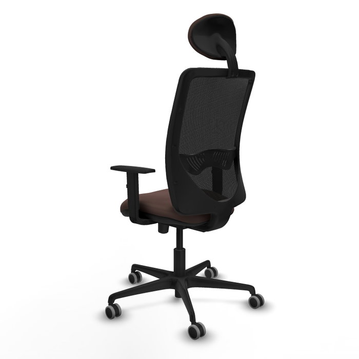 PIQUERAS Y CRESPO Silla de oficina Zulema con mecanismo Sincro/Traslack, Marrón oscuro y Negro PIQUERAS Y CRESPO Silla de oficina Zulema con mecanismo Sincro/Traslack, Marrón oscuro y Negro