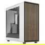 Fractal Design North XL Chalk White TG Clear Midi Tower PC Blanco ATX EATX micro ATX Micro-ITX Acero Vidrio Templado Madera para Juego