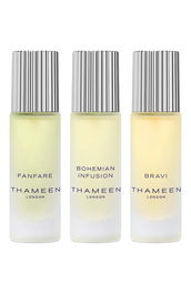 Set Thameen London: Fanfare, Eau De Cologne, Unisex, 10 ml + Bohemian Infusion, Eau De Cologne, Unisex, 10 ml + Bravi, Extrait De Parfum, Unisex, 10 ml
