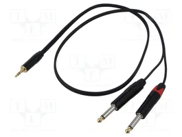 REDS MUSIC Cable Jack 3,5mm a 2x Jack 6,3mm 1m