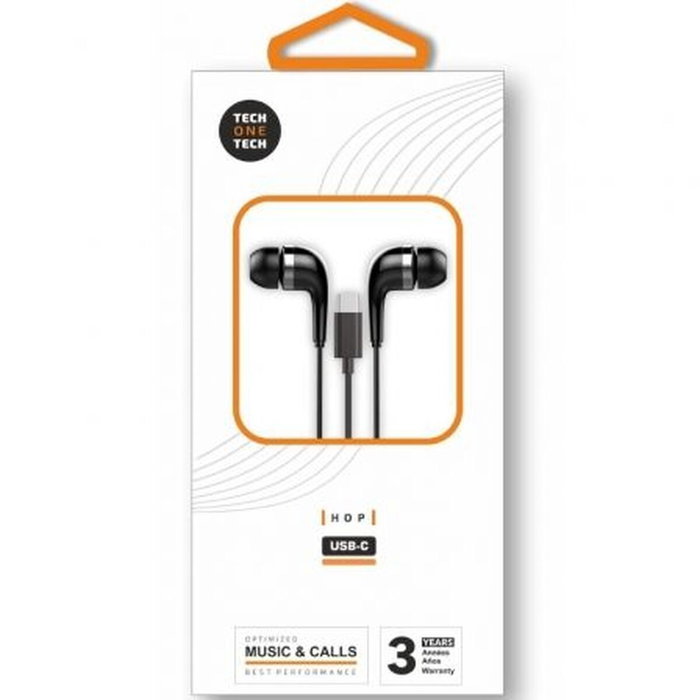 Tech One Tech Hop Auriculares USB-C Negros Tech One Tech Hop Auriculares USB-C Negros