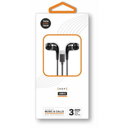 Tech One Tech Hop Auriculares USB-C Negros