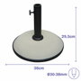 Marbueno Base de Sombrilla Redonda de Cemento Blanco 11kg