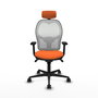 PIQUERAS Y CRESPO Silla de oficina Jorquera Naranja y Blanco