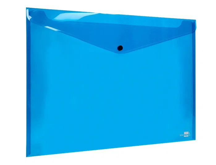 Liderpapel Carpeta Dossier con Broche DIN A3 Azul Translúcido