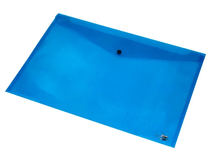 Liderpapel Carpeta Dossier con Broche DIN A3 Azul Translúcido