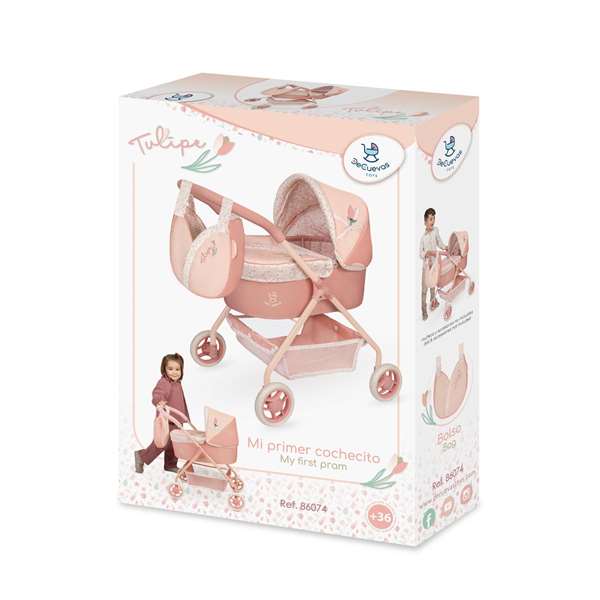 Tulipe Mi primer coche de muñeca para muñecas hasta 42 cm 35x50x56 cm desde 3 años