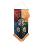 WIDDOP & CO Estandarte Decorativo de las 4 Casas de Hogwarts: Gryffindor, Slytherin, Ravenclaw y Hufflepuff - Harry Potter