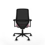 PIQUERAS Y CRESPO Silla de oficina Mardos con mecanismo Sincro/Traslack, Rosa y Negro