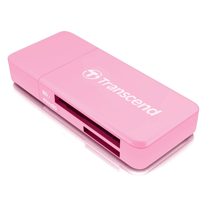 Transcend RDF5 Lector de Tarjetas USB 3.2 Gen 1 Type-A Rosa