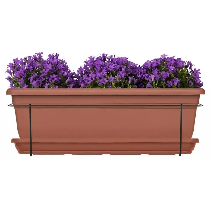 Garden Id Relax Kit Macetero con Soporte Metálico y Bandeja - Terra. 50 cm - Reciclado y 100% Reciclable - Volumen para Plantas Garden Id Relax Kit Macetero con Soporte Metálico y Bandeja - Terra. 50 cm - Reciclado y 100% Reciclable - Volumen para Plantas