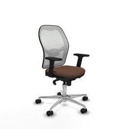 PIQUERAS Y CRESPO Silla de oficina Jorquera Marrón y Blanco