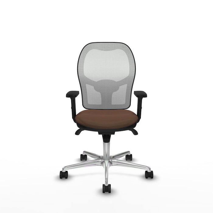 PIQUERAS Y CRESPO Silla de oficina Jorquera Marrón y Blanco PIQUERAS Y CRESPO Silla de oficina Jorquera Marrón y Blanco